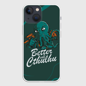 Чехол для iPhone 13 mini с принтом Лучше звоните Ктулху в Петрозаводске,  |  | better call soul | cthulhu | lovecraft | ктулху | лавкрафт | лучше звоните солу | мистика | сериал | сериалы | сол