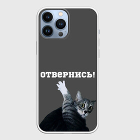 Чехол для iPhone 13 Pro Max с принтом Отвернись в Петрозаводске,  |  | cat | кот | смущение