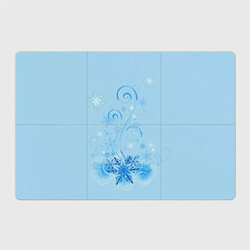 Магнитный плакат 3Х2 с принтом Зимние узоры в Петрозаводске, Полимерный материал с магнитным слоем | 6 деталей размером 9*9 см | зима | зимний узор | снег. | снежинки | узоры