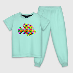 Детская пижама хлопок с принтом Рыбка в Петрозаводске, 100% хлопок |  брюки и футболка прямого кроя, без карманов, на брюках мягкая резинка на поясе и по низу штанин
 | 