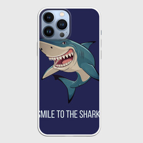 Чехол для iPhone 13 Pro Max с принтом Улыбнись акуле в Петрозаводске,  |  | акула | акулий оскал | зубастая улыбка. | позитив | улыбка акулы | хищники