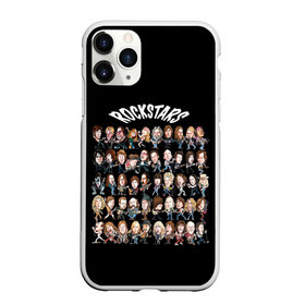Чехол для iPhone 11 Pro матовый с принтом ROCK STARS в Петрозаводске, Силикон |  | beatles | bono | kiss | music | nirvana | queen | rock | roling stones | stars | usa | боно | джагер | звезды | кобэйн | меркьюри | музыка | озборн | разные | рок