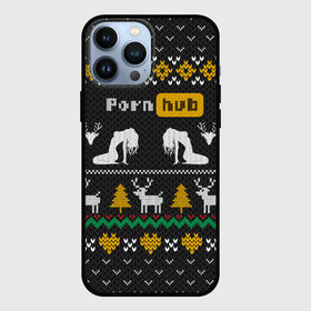 Чехол для iPhone 13 Pro Max с принтом Pornhub свитер с оленями в Петрозаводске,  |  | 2021 | knit | knitted | merch | new year | sweater | ugly sweater | вязанный | вязяный | зимний | лого | логотип | мерч | новый год | олени | рождественский | рождественский свитер | рождес