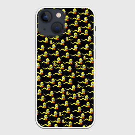 Чехол для iPhone 13 mini с принтом Гомер в Петрозаводске,  |  | 2021 | бренд | гомер | из симпсонов | мем | мемы | новогодняя | паттерн | прикол | с новым годом | с симпсонами | семейка симпсон | симпсон | симпсоны | смешной гомер | спермотозоид