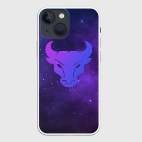 Чехол для iPhone 13 mini с принтом Бык в Петрозаводске,  |  | 2021 | bull | space | бык | год быка | космос