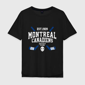 Мужская футболка хлопок Oversize с принтом Монреаль Канадиенс в Петрозаводске, 100% хлопок | свободный крой, круглый ворот, “спинка” длиннее передней части | canadiens | hockey | montreal | montreal canadiens | nhl | usa | канадиенс | монреаль | монреаль канадиенс | нхл | спорт | сша | хоккей | шайба