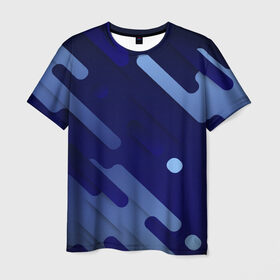 Мужская футболка 3D с принтом Абстрактные линии в Петрозаводске, 100% полиэфир | прямой крой, круглый вырез горловины, длина до линии бедер | абстракция | градиентные линии | линии | полосы | точки