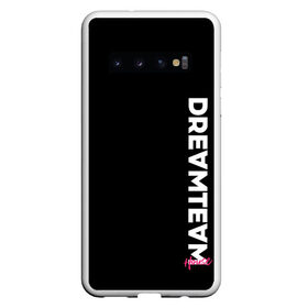 Чехол для Samsung Galaxy S10 с принтом DreamTeam в Петрозаводске, Силикон | Область печати: задняя сторона чехла, без боковых панелей | blogger | bloggers | dream team | dream team house | dreamteam | dth | tik tok | tik tok house | блогер | блогеры | тик ток | тиктокеры