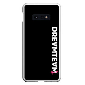 Чехол для Samsung S10E с принтом DreamTeam в Петрозаводске, Силикон | Область печати: задняя сторона чехла, без боковых панелей | blogger | bloggers | dream team | dream team house | dreamteam | dth | tik tok | tik tok house | блогер | блогеры | тик ток | тиктокеры