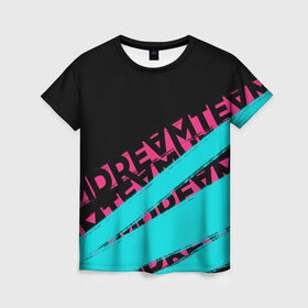 Женская футболка 3D с принтом Dream Team House в Петрозаводске, 100% полиэфир ( синтетическое хлопкоподобное полотно) | прямой крой, круглый вырез горловины, длина до линии бедер | 