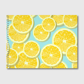 Альбом для рисования с принтом лимончики в Петрозаводске, 100% бумага
 | матовая бумага, плотность 200 мг. | еда | лимон | фрукты | цитрусы