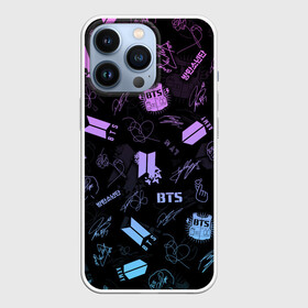 Чехол для iPhone 13 Pro с принтом BTS в Петрозаводске,  |  | bangtan boys | big hit | bts | bts army | j hope | jimin | jin | jungkook | k pop | kpop | love yourself | map of the soul | rm | suga | v | wings | автограф | бтс | к поп