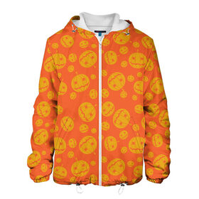 Мужская куртка 3D с принтом Helloween Pumpkin - Хеллоуин в Петрозаводске, ткань верха — 100% полиэстер, подклад — флис | прямой крой, подол и капюшон оформлены резинкой с фиксаторами, два кармана без застежек по бокам, один большой потайной карман на груди. Карман на груди застегивается на липучку | helloween | orange | pumpkin | оранжевый | тыквы | хеллоуин