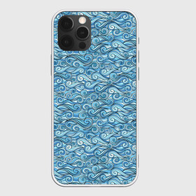 Чехол для iPhone 12 Pro Max с принтом Море волнуется в Петрозаводске, Силикон |  | foam | gradient | ocean | pattern | sea | water | waves | вода | волны | градиент | море | океан | пена | узор