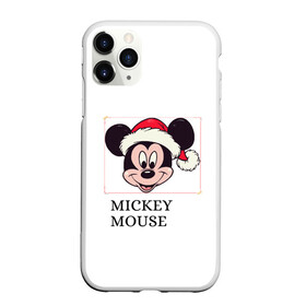Чехол для iPhone 11 Pro матовый с принтом ВОЛШЕБНЫЙ НОВЫЙ ГОД в Петрозаводске, Силикон |  | Тематика изображения на принте: mickey mouse | мультик | мышь | новый год | санта