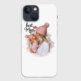 Чехол для iPhone 13 mini с принтом Best Mom в Петрозаводске,  |  | 2021 | best mom | mom | беременность | доченька | дочка | дочке | лучшая мама | люблю маму | любовь | мама | маме | мамочка | мамочке | мамуле | мамуля | пузожитель | рождение ребенка | самая лучшая мама | семья
