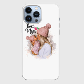 Чехол для iPhone 13 Pro Max с принтом Best Mom в Петрозаводске,  |  | Тематика изображения на принте: 2021 | best mom | mom | беременность | доченька | дочка | дочке | лучшая мама | люблю маму | любовь | мама | маме | мамочка | мамочке | мамуле | мамуля | пузожитель | рождение ребенка | самая лучшая мама | семья