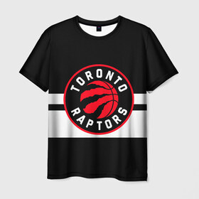 Мужская футболка 3D с принтом TORONTO RAPTORS в Петрозаводске, 100% полиэфир | прямой крой, круглый вырез горловины, длина до линии бедер | Тематика изображения на принте: basketball | canada | logo | nba | raptors | sport | team | toronto | usa | баскетбол | канада | логотип | мяч | нба | полосы | рэпторс | спорт | сша | торонто | черный