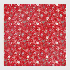 Магнитный плакат 3Х3 с принтом Снежинки в Петрозаводске, Полимерный материал с магнитным слоем | 9 деталей размером 9*9 см | merry christmas | дед мороз | ёлка | зима | зимние узоры | мороз | новый год | подарок | праздник | рождество | с новым годом | салют | санта клаус | свитер с оленями | снег | снеговик | снегурочка | снежинки