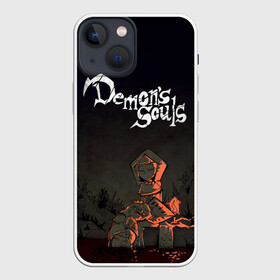 Чехол для iPhone 13 mini с принтом Demons souls в Петрозаводске,  |  | dark souls | demon souls | demons souls | demons souls remastered | git gud | гит гуд | дарк соулз | демон соулз