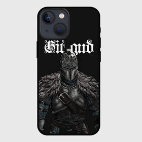 Чехол для iPhone 13 mini с принтом Git gud в Петрозаводске,  |  | dark souls | demon souls | demons souls | demons souls remastered | git gud | гит гуд | дарк соулз | демон соулз