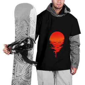 Накидка на куртку 3D с принтом закат в Петрозаводске, 100% полиэстер |  | Тематика изображения на принте: отражение | переход | солнцу | стильно