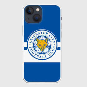 Чехол для iPhone 13 mini с принтом LEICESTER CITY в Петрозаводске,  |  | Тематика изображения на принте: barclays | britich | club | english | football | fox | leicester | sport | team | англия | британия | варди | клуб | лестер | лестер сити | лисы | спорт | футбол