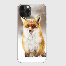 Чехол для iPhone 12 Pro Max с принтом Лиса в Петрозаводске, Силикон |  | Тематика изображения на принте: animal | fox | foxy | snow | winter | животное | животные | звери | зверь | зима | лиса | лисица | мороз | рыжая | снег | снежинка