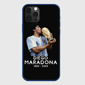 Чехол для iPhone 12 Pro с принтом Diego Maradona в Петрозаводске, силикон | область печати: задняя сторона чехла, без боковых панелей | Тематика изображения на принте: 10 | 1960 | 2020 | argentina | barcelona | diego | football | legend | leo | lionel | maradona | messi | retro | rip | soccer | аргентина | барселона | бога | диего | легенда | лионель | марадона | месси | мяч | ретро | рука | форма | футбол