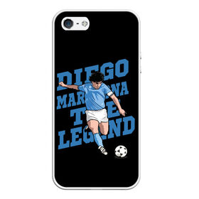 Чехол для iPhone 5/5S матовый с принтом Diego Maradona в Петрозаводске, Силикон | Область печати: задняя сторона чехла, без боковых панелей | 10 | 1960 | 2020 | argentina | barcelona | diego | football | legend | leo | lionel | maradona | messi | retro | rip | soccer | аргентина | барселона | бога | диего | легенда | лионель | марадона | месси | мяч | ретро | рука | форма | футбол