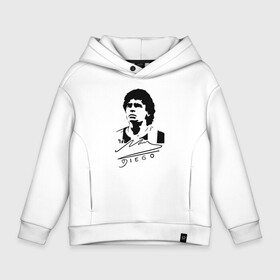 Детское худи Oversize хлопок с принтом Diego Maradona в Петрозаводске, френч-терри — 70% хлопок, 30% полиэстер. Мягкий теплый начес внутри —100% хлопок | боковые карманы, эластичные манжеты и нижняя кромка, капюшон на магнитной кнопке | 10 | 1960 | 2020 | argentina | barcelona | diego | football | legend | leo | lionel | maradona | messi | retro | rip | soccer | автограф | аргентина | барселона | бога | диего | легенда | лионель | марадона | месси | мяч | ретро | роспись | р