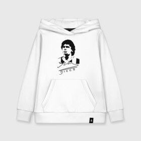 Детская толстовка хлопок с принтом Diego Maradona в Петрозаводске, 100% хлопок | Круглый горловой вырез, эластичные манжеты, пояс, капюшен | 10 | 1960 | 2020 | argentina | barcelona | diego | football | legend | leo | lionel | maradona | messi | retro | rip | soccer | автограф | аргентина | барселона | бога | диего | легенда | лионель | марадона | месси | мяч | ретро | роспись | р