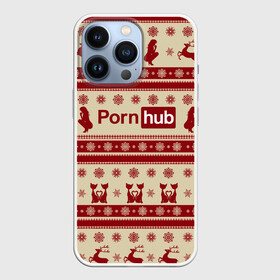 Чехол для iPhone 13 Pro с принтом Pornhub(Новый год) в Петрозаводске,  |  | год | новый | рождественскую коллекцию
