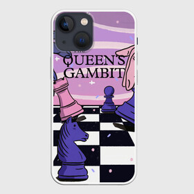 Чехол для iPhone 13 mini с принтом The Queens Gambit в Петрозаводске,  |  | beth harmon | chess | queens gambit | the queens gambit | аня тейлор джой | бет хармон | нетфликс | ход королевы | шахматы