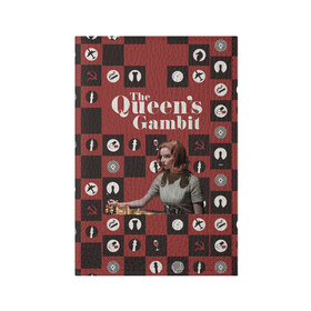 Обложка для паспорта матовая кожа с принтом Ход королевы / The Que в Петрозаводске, натуральная матовая кожа | размер 19,3 х 13,7 см; прозрачные пластиковые крепления | gambit | the queens 