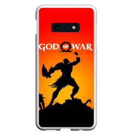 Чехол для Samsung S10E с принтом GOD OF WAR в Петрозаводске, Силикон | Область печати: задняя сторона чехла, без боковых панелей | game | god of war | god of war 4 | gods of war | викинги. | год оф вар | год оф вар 4 | игра | рпг