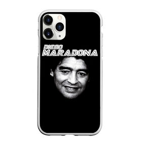 Чехол для iPhone 11 Pro Max матовый с принтом Диего Марадона в Петрозаводске, Силикон |  | diego | diego armando maradona | maradona | аргентина | диего | король | легенда | марадона | нападающий | полузащитник | футбол | футболист
