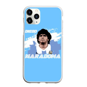 Чехол для iPhone 11 Pro матовый с принтом Диего Марадона в Петрозаводске, Силикон |  | diego | diego armando maradona | maradona | аргентина | диего | король | легенда | марадона | нападающий | полузащитник | футбол | футболист