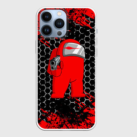 Чехол для iPhone 13 Pro Max с принтом Among Us Impostor Gun (Red). в Петрозаводске,  |  | among us | impostor | impostor gun | red | there is impostor among us | амонг ус | игра | мем | предатель | предатель среди нас | самозванец | среди нас