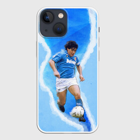 Чехол для iPhone 13 mini с принтом Диего Армандо в Петрозаводске,  |  | 10 номер | diego | football | maradona | maradonna | арегнтина | бога | диего | марадона | марадонна | ретро | рука | сборная аргентины | футбол | футболист