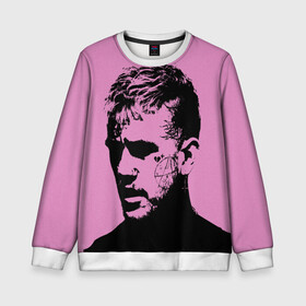 Детский свитшот 3D с принтом Lil peep в Петрозаводске, 100% полиэстер | свободная посадка, прямой крой, мягкая тканевая резинка на рукавах и понизу свитшота | emo | hip hop | lil peep | new school | post | густав элайджа ар | лил пип | новая школа | рэпер