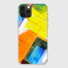 Чехол для iPhone 12 Pro Max с принтом Геометрический хаос в Петрозаводске, Силикон |  | Тематика изображения на принте: абстракция | геометрия | квадрат | кисть | краска | прямоугольник | треугольник | фигура | хаос