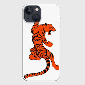 Чехол для iPhone 13 mini с принтом тигр в Петрозаводске,  |  | beautiful tiger | tiger | красивый тигр | тигр
