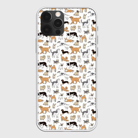 Чехол для iPhone 12 Pro Max с принтом Узор собаки много в Петрозаводске, Силикон |  | гав | детский | домашнее животное | животный | звери | команды | лапы | любителю животных | морды | песель | песик | псы | собаки | собачка | узор | хвост | шаблон | щенки