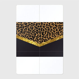 Магнитный плакат 2Х3 с принтом Леопардовый принт в Петрозаводске, Полимерный материал с магнитным слоем | 6 деталей размером 9*9 см | success | swagg | блеск | блестки | животнй принт | золотистый | золото | золотой | леопард | леопардовый принт | понты | тигровый