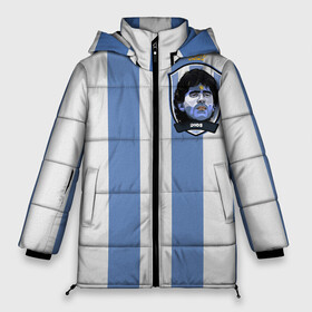 Женская зимняя куртка 3D с принтом Диего Армандо Марадона D10S в Петрозаводске, верх — 100% полиэстер; подкладка — 100% полиэстер; утеплитель — 100% полиэстер | длина ниже бедра, силуэт Оверсайз. Есть воротник-стойка, отстегивающийся капюшон и ветрозащитная планка. 

Боковые карманы с листочкой на кнопках и внутренний карман на молнии | d10s | maradona | аргентина | армандо | барселона | бога | джерси | диего | легенда | марадон | марадона | марадоны | рука | форма