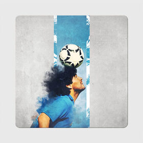 Магнит виниловый Квадрат с принтом Diego в Петрозаводске, полимерный материал с магнитным слоем | размер 9*9 см, закругленные углы | 10 номер | diego | football | maradona | maradonna | арегнтина | бога | диего | марадона | марадонна | ретро | рука | сборная аргентины | футбол | футболист