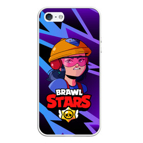 Чехол для iPhone 5/5S матовый с принтом Джеки Brawl Stars Jacky в Петрозаводске, Силикон | Область печати: задняя сторона чехла, без боковых панелей | anime | brawl | brawl stars | brawlstars | brawl_stars | jacky | panny | аниме | бравл | бравлстарс | девочка | девушка | джеки | джэки | манга