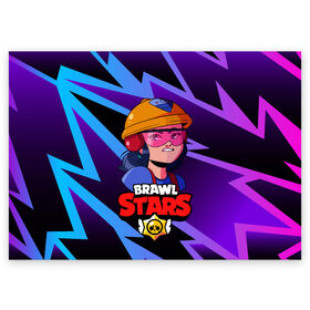 Поздравительная открытка с принтом Джеки Brawl Stars Jacky в Петрозаводске, 100% бумага | плотность бумаги 280 г/м2, матовая, на обратной стороне линовка и место для марки
 | anime | brawl | brawl stars | brawlstars | brawl_stars | jacky | panny | аниме | бравл | бравлстарс | девочка | девушка | джеки | джэки | манга