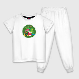 Детская пижама хлопок с принтом Dear Santa, I want it all... в Петрозаводске, 100% хлопок |  брюки и футболка прямого кроя, без карманов, на брюках мягкая резинка на поясе и по низу штанин
 | daffy | duck | tunes | vdzajul | дак | даффи